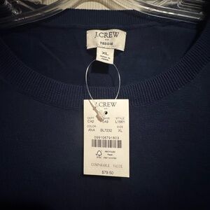 J. Crew Deep Blue Teddie Sweater